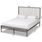 Baxton Studio Jeanette Modern and Contemporary Black Finished Metal Full Size Platform Bed 176-10991-Zoro - alternate 4